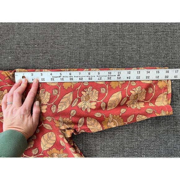 Melange Dress, Orange, Floral, Lightweight, Large, Pockets - Picture 11 of 15